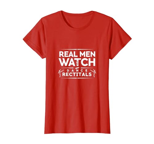 Dance Dads Real Men schauen Sich Konzerte an T-Shirt, Damen, Rot, XS Dance Dads Real Men schauen Sich Konzerte an T-Shirt, Damen, Rot, XS von Generic