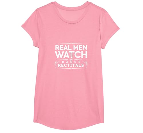 Dance Dads Real Men schauen Sich Konzerte an T-Shirt, Girls, Rosa, XS von Generic