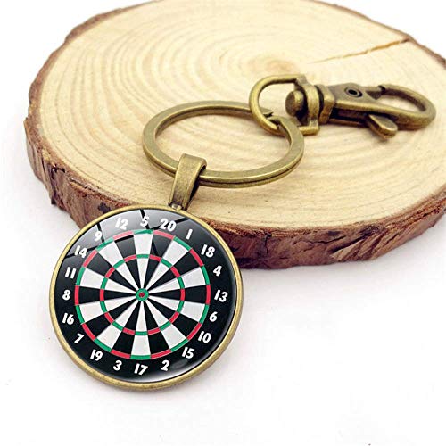 Darts Target Anhänger Schlüsselanhänger Europa und Amerika Retro Time Gem Items Gift Storage Waist Hanging Excellent Quality and Popular, Medium, other gems, Wie abgebildet, M von Generic