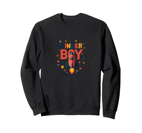 Das Abenteuer Kinder Boy beginnt mit der kosmischen Raketenreise Sweatshirt, Unisex für Erwachsene, Schwarz, L von Generic