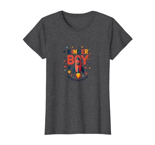 Das Abenteuer Kinder Boy beginnt mit der kosmischen Raketenreise T-Shirt, Damen, Anthrazit Meliert, XS Das Abenteuer Kinder Boy beginnt mit der kosmischen Raketenreise T-Shirt, Damen, Anthrazit Meliert, XS von Generic
