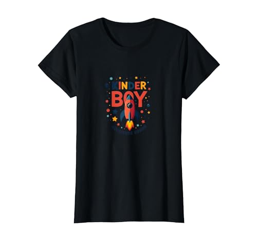 Das Abenteuer Kinder Boy beginnt mit der kosmischen Raketenreise T-Shirt, Damen, Schwarz, XS Das Abenteuer Kinder Boy beginnt mit der kosmischen Raketenreise T-Shirt, Damen, Schwarz, XS von Generic