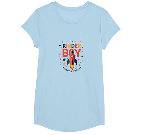 Das Abenteuer Kinder Boy beginnt mit der kosmischen Raketenreise T-Shirt, Girls, Himmelblau, XS Das Abenteuer Kinder Boy beginnt mit der kosmischen Raketenreise T-Shirt, Girls, Himmelblau, XS von Generic