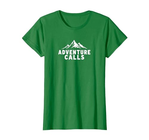 Das Abenteuer Ruft: Mountain Explorer T-Shirt, Damen, Dunkelgrün, 3XL Das Abenteuer Ruft: Mountain Explorer T-Shirt, Damen, Dunkelgrün, 3XL von Generic