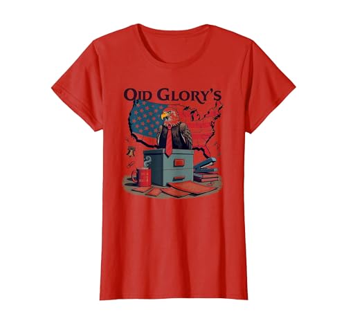 Das Büro von Old Glory T-Shirt, Damen, Rot, XXL von Generic