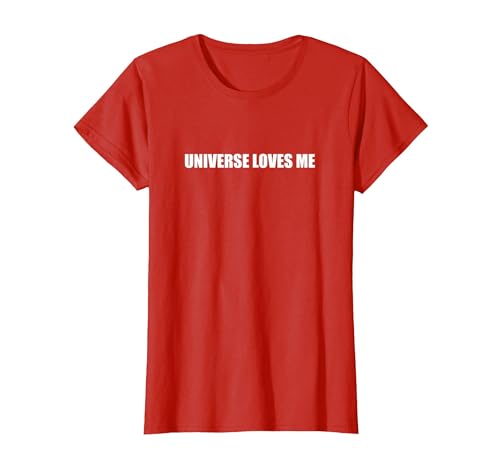 Das Universum liebt mich T-Shirt, Damen, Rot, XS von Generic