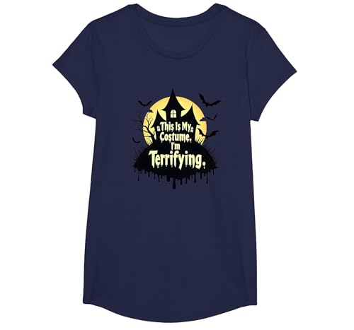 Das ist Mein Kostüm. Ich Bin furchteinflößend. Gruseliges Halloween T-Shirt, Girls, Marineblau, XS Das ist Mein Kostüm. Ich Bin furchteinflößend. Gruseliges Halloween T-Shirt, Girls, Marineblau, XS von Generic