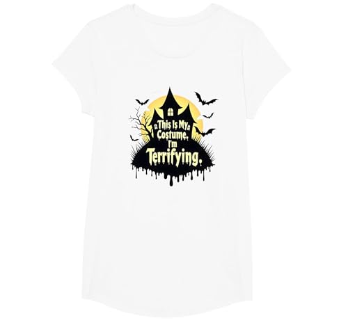 Das ist Mein Kostüm. Ich Bin furchteinflößend. Gruseliges Halloween T-Shirt, Girls, Weiß, XS Das ist Mein Kostüm. Ich Bin furchteinflößend. Gruseliges Halloween T-Shirt, Girls, Weiß, XS von Generic
