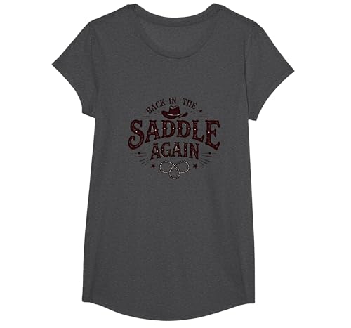 Das ist Mein zweites Rodeo Wieder im Sattel T-Shirt, Girls, Anthrazit Meliert, XS Das ist Mein zweites Rodeo Wieder im Sattel T-Shirt, Girls, Anthrazit Meliert, XS von Generic