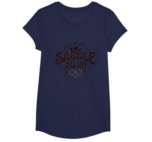 Das ist Mein zweites Rodeo Wieder im Sattel T-Shirt, Girls, Marineblau, XS Das ist Mein zweites Rodeo Wieder im Sattel T-Shirt, Girls, Marineblau, XS von Generic