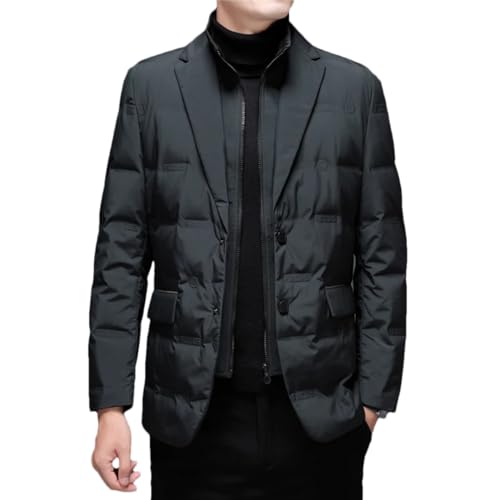 Daunenanzug für Herren, Winter, gefälschte Zwei-Anzug-Daunenjacke, lässiger warmer Mantel, EN8, M Daunenanzug für Herren, Winter, gefälschte Zwei-Anzug-Daunenjacke, lässiger warmer Mantel, EN8, M von Generic