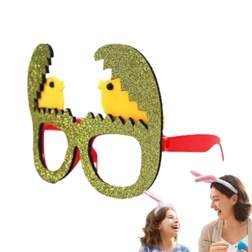 Dekoration für Osterpartys, Gläser für Kükeneier mit Hasenohren, lustiges Zubehör für Fotokabinen - Leichte Osterbrille mit lebendigen Farben für Fotozubehör Dekoration für Osterpartys, Gläser für Kükeneier mit Hasenohren, lustiges Zubehör für Fotokabinen - Leichte Osterbrille mit lebendigen Farben für Fotozubehör von Generic