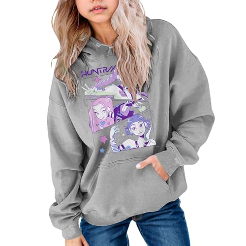 Demon Hunters Hoodies Sweatshirt Hip Hop Y2k Streetwear Süßer Pullover von Generic