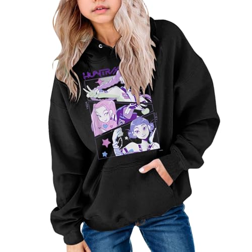 Demon Hunters Hoodies Sweatshirt Hip Hop Y2k Streetwear Süßer Pullover von Generic