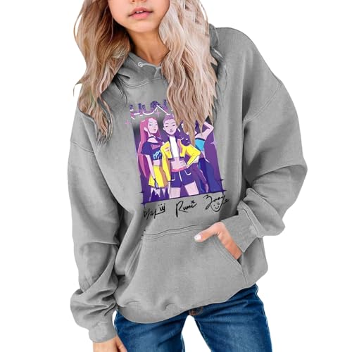 Demon Hunters Hoodies Sweatshirt Hip Hop Y2k Streetwear Süßer Pullover von Generic