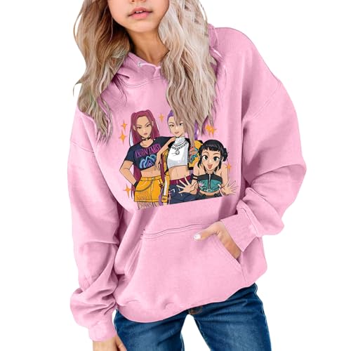 Demon Hunters Hoodies Sweatshirt Hip Hop Y2k Streetwear Süßer Pullover von Generic