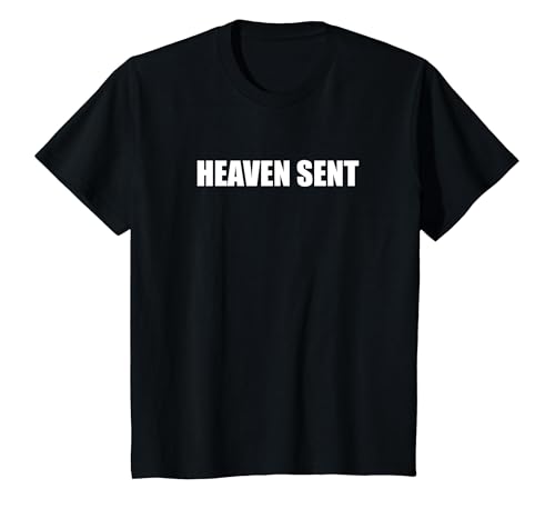Der Himmel hat geschickt T-Shirt, Kinder, Schwarz, 98 von Generic