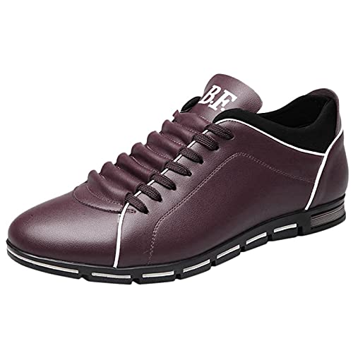Derbe Herren Schuhe Business Sport Flache Runde Zehen beiläufige Schuhe & Schuhe Herren (Brown, 44) von Generic