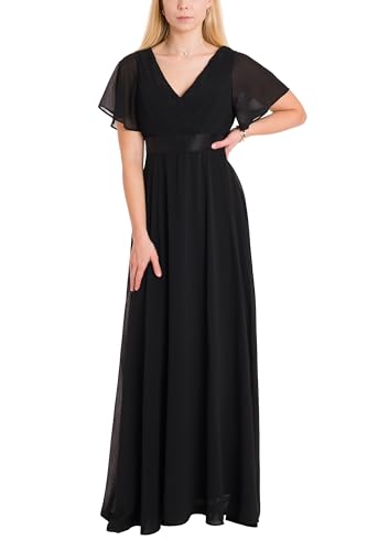 Abendkleid Schwarz XL Elegant Lang – Maxikleid Damen Ärmellos für Gala, Abschlussball, Cocktail, Hochzeit – Festliches Formelles Kleid für Hochzeitsgast von Generic