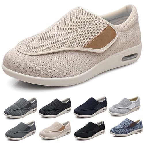Diabetiker Schuhe Für Geschwollene,Damen Diabetes Schuhe Air Cushion,Senioren-Diabetikerschuhe EU 38(25cm/9.8in) von Generic