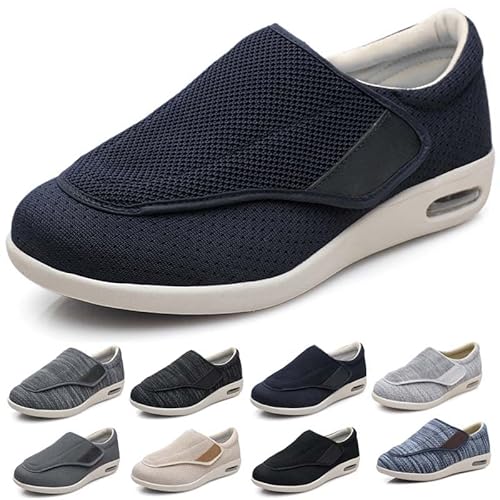 Diabetiker Schuhe Herren Extra Weit,Orthopädische Diabetische Schuhe, Damen Diabetes Schuhe Air Cushion,Senioren-Diabetikerschuhe EU 42(27.5cm/10.8in) von Generic