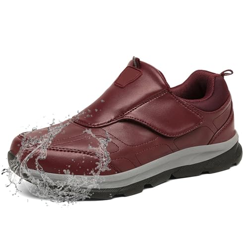 Diabetiker Schuhe Herren Extra Weit mit Verstellbare, Schuhe Geschwollene Füße Damen Orthopädischer Extrabreiter Einfaches, An- und Ausziehen Men Dark Gray 39 von Generic