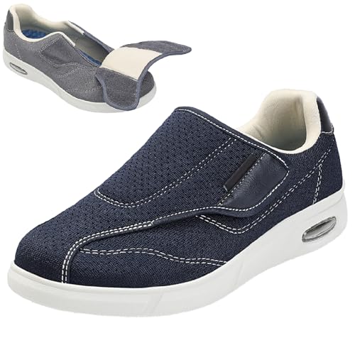 Diabetiker Schuhe Herren Weit Offene Leichte Orthopädische Verstellbare Damen Orthopädische Hausschuhe für Geschwollen Breite Füße von Generic