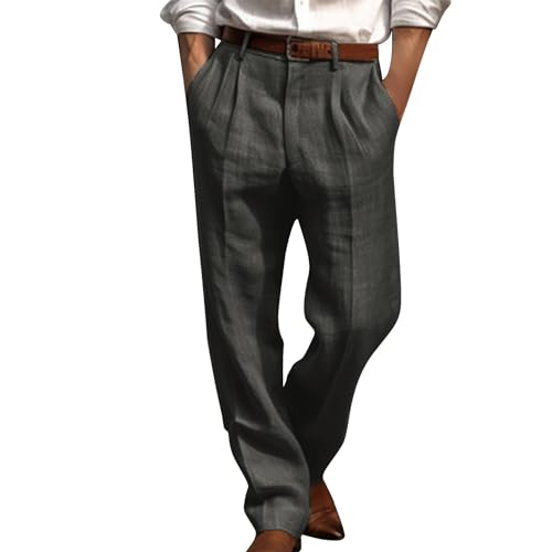 Die Discounter Musselin Hose Herren Elegant Einfarbig Anzughose Sommer Businesshose Gerades Bein Stoffhose Baggy Sommerhose Regular Fit Freizeithose Große Größen Loungehose Leichte Hosen Hoher Die Discounter Musselin Hose Herren Elegant Einfarbig Anzughose Sommer Businesshose Gerades Bein Stoffhose Baggy Sommerhose Regular Fit Freizeithose Große Größen Loungehose Leichte Hosen Hoher von Generic