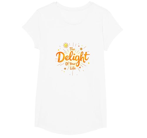 Die Freude deines Lebens: Sunny Positive Affirmation T-Shirt, Girls, Weiß, XS Die Freude deines Lebens: Sunny Positive Affirmation T-Shirt, Girls, Weiß, XS von Generic
