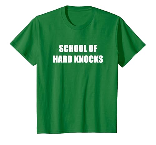 Die Schule der harten Schläge T-Shirt, Kinder, Dunkelgrün, 152 von Generic
