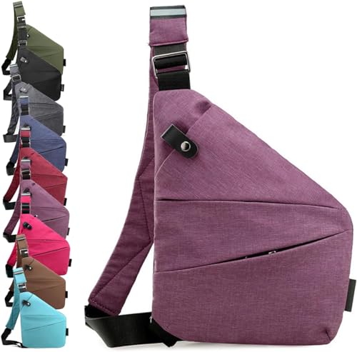 Diebstahlsichere Reisetasche, Diebstahlsichere Tasche, Anti Diebstahl Tasche, Damendiebstahlsichere UmhäNgetasche，Brusttasche aus Nylon für Damen und Herren, leicht, einfach und mit großem Fassungsver von Generic