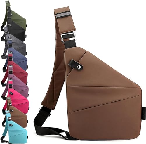 Diebstahlsichere Reisetasche, Diebstahlsichere Tasche, Anti Diebstahl Tasche, Damendiebstahlsichere UmhäNgetasche，Brusttasche aus Nylon für Damen und Herren, leicht, einfach und mit großem Fassungsver von Generic