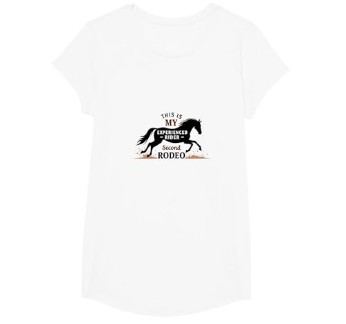 Dies ist Mein zweiter erfahrener Rodeo-Fahrer T-Shirt, Girls, Weiß, XS Dies ist Mein zweiter erfahrener Rodeo-Fahrer T-Shirt, Girls, Weiß, XS von Generic