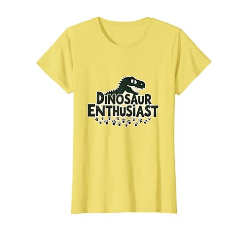 Dinosaurier-Enthusiast – prähistorisches Fan-Geschenk T-Shirt, Damen, Gelb, XL von Generic