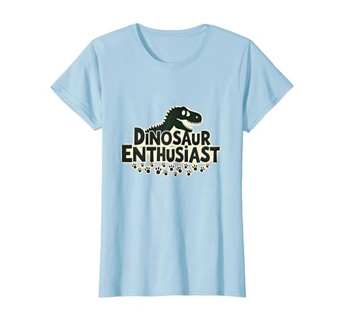 Dinosaurier-Enthusiast – prähistorisches Fan-Geschenk T-Shirt, Damen, Himmelblau, XXL von Generic