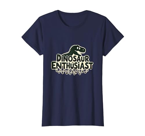 Dinosaurier-Enthusiast – prähistorisches Fan-Geschenk T-Shirt, Damen, Marineblau, 3XL von Generic
