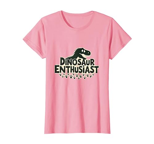 Dinosaurier-Enthusiast – prähistorisches Fan-Geschenk T-Shirt, Damen, Rosa, S von Generic