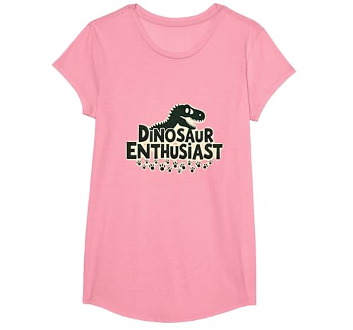 Dinosaurier-Enthusiast – prähistorisches Fan-Geschenk T-Shirt, Girls, Rosa, Mittel von Generic