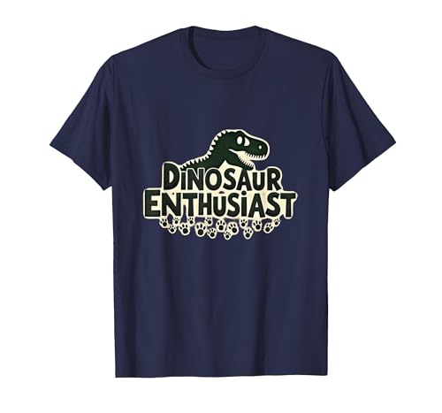 Dinosaurier-Enthusiast – prähistorisches Fan-Geschenk T-Shirt, Herren, Marineblau, 6XL von Generic