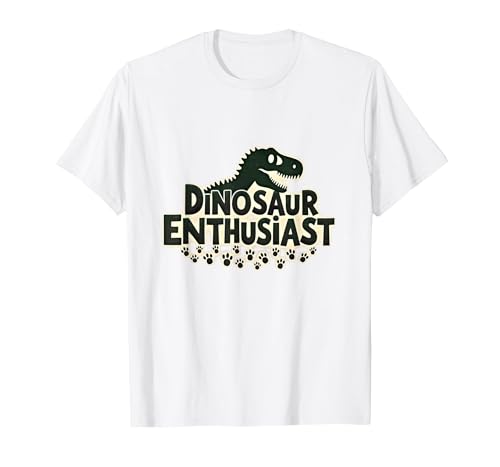Dinosaurier-Enthusiast – prähistorisches Fan-Geschenk T-Shirt, Herren, Weiß, XXL von Generic
