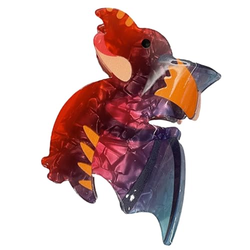 Dinosaurier-Haarspangen – bunte Dinosaurier-Haarnadeln, Haar-Accessoires für Mädchen, lustige und langlebige Haarspangen, niedliche Haarspangen von Generic