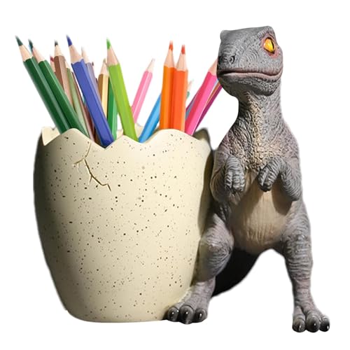 Dinosaurier-Stift-Organizer – Dinosaurier-Bleistiftaufbewahrung, große Kapazität | Schreibtisch-Aufbewahrungsbox, großer Stiftbehälter, Zubehör von Generic