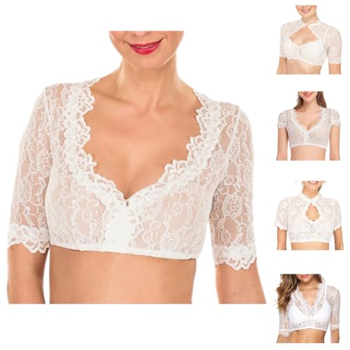 Dirndl Bluse Damen Dirndlblusen Elegante Halbarm Bluse Spitze Dirndlbluse Trachtenbluse Kurzarm Tracht Blusen Oktoberfest Kostüm Dirndlblusen Blusenshirt Schlicht Hemdbluse Weiß Große Größen Dirndl Bluse Damen Dirndlblusen Elegante Halbarm Bluse Spitze Dirndlbluse Trachtenbluse Kurzarm Tracht Blusen Oktoberfest Kostüm Dirndlblusen Blusenshirt Schlicht Hemdbluse Weiß Große Größen von Generic