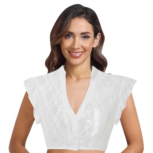 Dirndl Bluse Damen Flügelärmel - Trachten Dirndlbluse Weiß Dirndlblusen Kordelzug Spitzenbluse Dirndlblusen V Ausschnitt Elegante Spitzenbluse Spitze Spitze Schulterfrei Schwarze Bluse Dirndl Bluse Damen Flügelärmel - Trachten Dirndlbluse Weiß Dirndlblusen Kordelzug Spitzenbluse Dirndlblusen V Ausschnitt Elegante Spitzenbluse Spitze Spitze Schulterfrei Schwarze Bluse von Generic