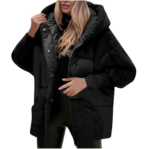 Discounter Daunenjacke Damen Fleece Patchwork Winterjacke Warm Steppmantel Einfarbig Pufferjacke Große Größen Hoody Jacke Lockere Wintermantel Leichte Outdoorjacke Winter Windjacke Discounter Daunenjacke Damen Fleece Patchwork Winterjacke Warm Steppmantel Einfarbig Pufferjacke Große Größen Hoody Jacke Lockere Wintermantel Leichte Outdoorjacke Winter Windjacke von Generic