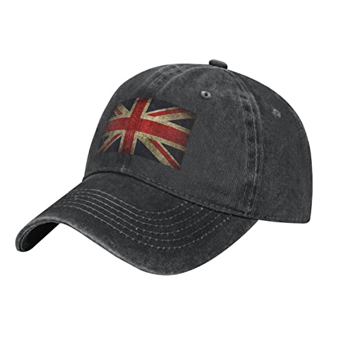 Docker Cap Die Britische Flagge Union Jack Schildkappe Leicht Abwaschbar Baseballkappen Vintage Schirmmütze Für Outdoor-Aktivitäten Golf Tennis von Generic