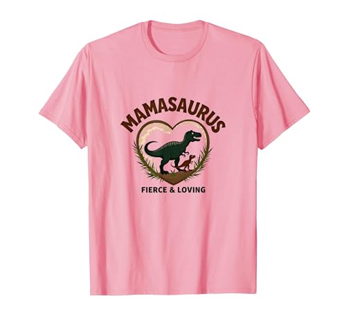 Don't Mess with Mamasaurus - Fierce Mom Dinosaurier T-Shirt, Herren, Rosa, XL von Generic