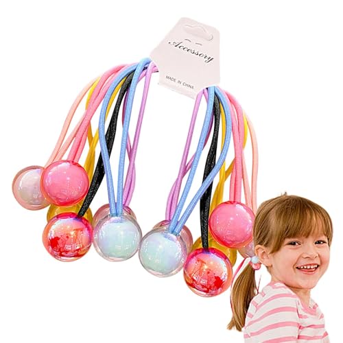 Doppelkugel-Haarbänder, elastische Doppelkugel-Haarkrawatte, Haarschleifen für kleine Mädchen, elastische Haarbänder, elastisches Armband zum Binden der Haare von Generic