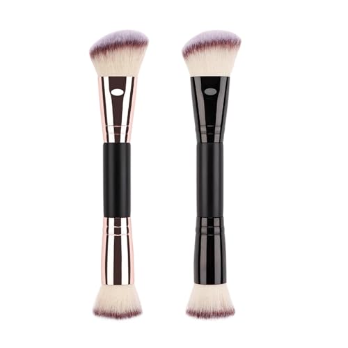 Doppelseitiger Make-up-Pinsel, Augen-Make-up-Pinsel, Foundation-Puder-Pinsel, Lidschatten-Pinsel, Reisefreundliche Damen-Kosmetikmischung und Bronze-Set BH von Generic
