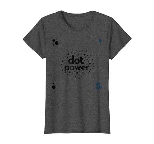 Dot Boys Power: Verspielte Gepunktete Grafikkunst T-Shirt, Damen, Anthrazit Meliert, XS Dot Boys Power: Verspielte Gepunktete Grafikkunst T-Shirt, Damen, Anthrazit Meliert, XS von Generic